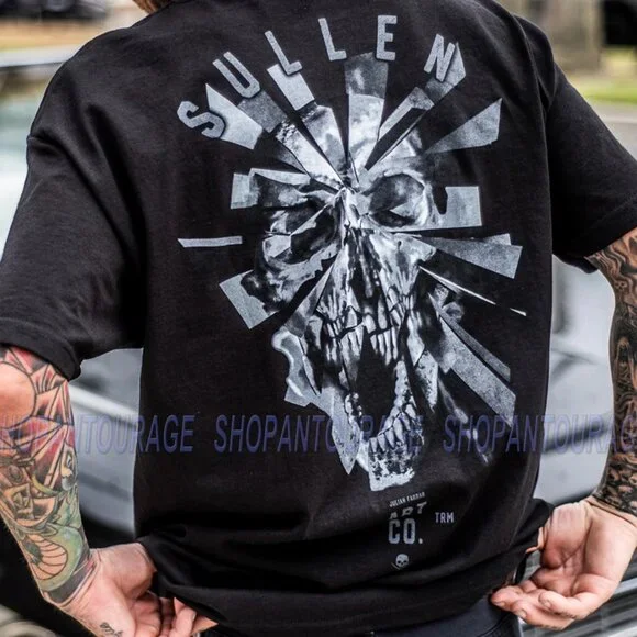 Sullen Shattered SCM3639 Standard Short Sleeve Graphic Tattoo T-shirt For Men - Picture 6 of 9